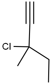 3-CHLORO-3-ETHYLBUTYNE 结构式