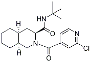 N-(TERT-BUTYL)-2-(2-CHLOROISONICOTINOYL)DECAHYDROISOQUINOLINE-3-CARBOXAMIDE 结构式