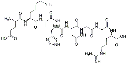 GLU-LYS-ALA-HIS-ASP-GLY-GLY-ARG 结构式