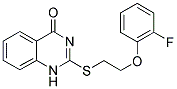 2-([2-(2-FLUOROPHENOXY)ETHYL]THIO)QUINAZOLIN-4(1H)-ONE 结构式