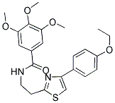 N-(2-(4-(4-ETHOXYPHENYL)THIAZOL-2-YL)ETHYL)-3,4,5-TRIMETHOXYBENZAMIDE 结构式