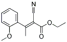 ETHYL 2-CYANO-3-(2-METHOXYPHENYL)BUT-2-ENOATE 结构式