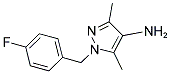 1-(4-FLUORO-BENZYL)-3,5-DIMETHYL-1H-PYRAZOL-4-YLAMINE 结构式