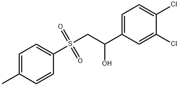 1-(3,4-DICHLOROPHENYL)-2-[(4-METHYLPHENYL)SULFONYL]-1-ETHANOL 结构式