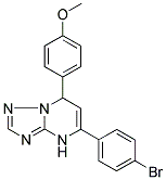 5-(4-BROMOPHENYL)-7-(4-METHOXYPHENYL)-4,7-DIHYDRO[1,2,4]TRIAZOLO[1,5-A]PYRIMIDINE 结构式