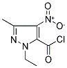 1-ETHYL-3-METHYL-4-NITROPYRAZOLE-5-CARBONYL CHLORIDE 结构式