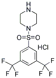 1-(3,5-Bis-trifluoromethyl-benzenesulfonyl)-piperazine hydrochloride 结构式