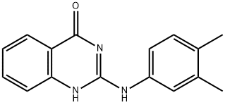2-(3,4-DIMETHYLANILINO)-4(3H)-QUINAZOLINONE 结构式