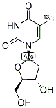 THYMIDINE (METHYL-13C) 结构式