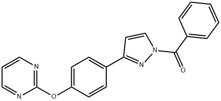 PHENYL(3-[4-(2-PYRIMIDINYLOXY)PHENYL]-1H-PYRAZOL-1-YL)METHANONE 结构式