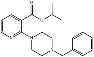 ISOPROPYL 2-(4-BENZYLPIPERAZINO)NICOTINATE 结构式