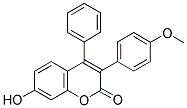 7-Hydroxy-3(4'-methoxyphenyl)-4-phenylcoumarin 结构式
