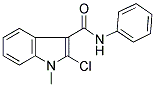 2-CHLORO-1-METHYL-N-PHENYL-1H-INDOLE-3-CARBOXAMIDE 结构式