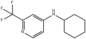 N-CYCLOHEXYL-2-(TRIFLUOROMETHYL)-4-PYRIDINAMINE 结构式