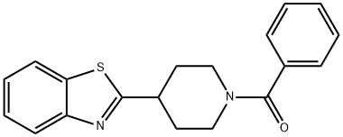 [4-(1,3-BENZOTHIAZOL-2-YL)PIPERIDINO](PHENYL)METHANONE 结构式