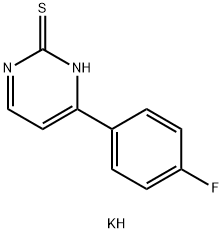 POTASSIUM 4-(4-FLUOROPHENYL)-2-PYRIMIDINETHIOLATE 结构式