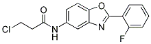 3-CHLORO-N-[2-(2-FLUOROPHENYL)-1,3-BENZOXAZOL-5-YL]PROPANAMIDE 结构式