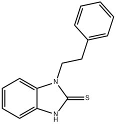 3-(2-苯基乙基)-1H-苯并咪唑-2-硫酮 结构式