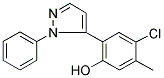 5-(5-CHLORO-2-HYDROXY-4-METHYLPHENYL)-1-PHENYLPYRAZOLE 结构式