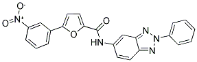 5-(3-NITRO-PHENYL)-FURAN-2-CARBOXYLIC ACID (2-PHENYL-2H-BENZOTRIAZOL-5-YL)-AMIDE 结构式