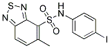 N-(4-IODOPHENYL)-5-METHYL-2,1,3-BENZOTHIADIAZOLE-4-SULFONAMIDE 结构式