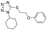 1-CYCLOHEXYL-5-[(2-PHENOXYETHYL)THIO]-1H-TETRAZOLE 结构式
