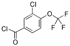 3-CHLORO-4-(TRIFLUOROMETHOXY)BENZOYL CHLORIDE 结构式