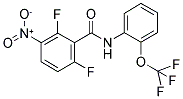 2,6-DIFLUORO-3-NITRO-N-[2-(TRIFLUOROMETHOXY)PHENYL]BENZAMIDE 结构式