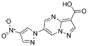 6-(4-NITRO-1H-PYRAZOL-1-YL)PYRAZOLO[1,5-A]PYRIMIDINE-3-CARBOXYLIC ACID 结构式