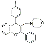 4-((2-PHENYL-4-P-TOLYL-4H-CHROMEN-3-YL)METHYL)MORPHOLINE 结构式