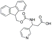 3-(9 H-FLUOREN-9-YLMETHOXYCARBONYLAMINO)-3-PYRIDIN-3-YL-PROPIONIC ACID 结构式