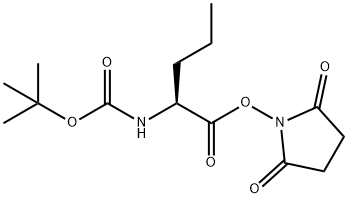 BOC-L-正缬氨酸羟基琥珀酰亚胺酯 结构式