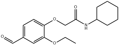 N-环己基-2-(2-乙氧基-4-甲酰基苯氧基)乙酰胺 结构式