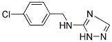 N-(4-CHLOROBENZYL)-1H-1,2,4-TRIAZOL-5-AMINE 结构式