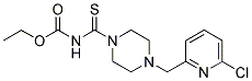 N-[(4-[(6-CHLOROPYRIDIN-2-YL)METHYL]PIPERAZIN-1-YL)THIOCARBONYL]CARBAMIC ACID, ETHYL ESTER 结构式