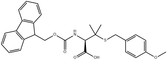 FMOC-S-4-甲氧基苄基-L-青霉胺 结构式