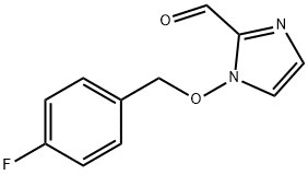 1-[(4-FLUOROBENZYL)OXY]-1H-IMIDAZOLE-2-CARBALDEHYDE 结构式