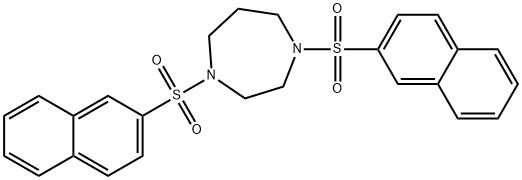 1,4-Bis(2-naphthylsulfonyl)-1,4-diazaperhydroepine 结构式