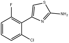 4-(2-CHLORO-6-FLUORO-PHENYL)-THIAZOL-2-YLAMINE 结构式