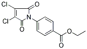 ETHYL 4-(3,4-DICHLORO-2,5-DIOXO-2,5-DIHYDRO-1H-PYRROL-1-YL)BENZOATE 结构式