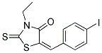 (5E)-3-Ethyl-5-(4-iodobenzylidene)-2-thioxo-1,3-thiazolidin-4-one 结构式