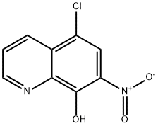 5-氯-7-硝基-8-羟基喹啉 结构式