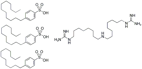 双胍三辛烷基苯磺酸盐 结构式