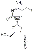 3'-AZIDO 5-METHYL 2',3'-DIDEOXYCYTIDINE, [METHYL-3H]- 结构式