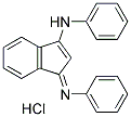 (1-(AZAPHENYLMETHYLENE)INDEN-3-YL)PHENYLAMINE, HYDROCHLORIDE 结构式