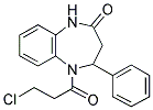 5-(3-CHLOROPROPANOYL)-4-PHENYL-1,3,4,5-TETRAHYDRO-2H-1,5-BENZODIAZEPIN-2-ONE 结构式