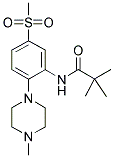 2,2-DIMETHYL-N-[[2-(4-METHYLPIPERAZINO)-5-(METHYLSULPHONYL)]PHENYL]PROPANAMIDE 结构式