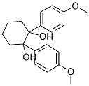 1,2-Bis-(4-methoxyphenylcyclohexan-1,2-diol) 结构式