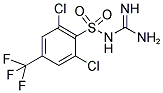 [2,6-DICHLORO-4-(TRIFLUOROMETHYL)BENZENESULFONYL]GUANIDINE 结构式