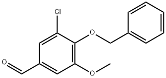 4-(苄氧基)-3-氯-5-甲氧基苯甲醛 结构式